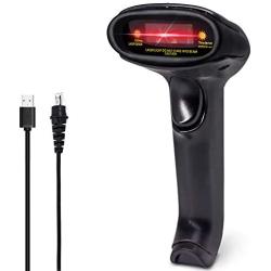 Laser Wired Barcode Scanner, Alacrity USB2.0 Wired Handheld Barcode Reader for Computer Laptop POS