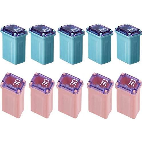 10 Pack 20Amp 30Amp Micro Cartridge Fuses FMM MCASE Type FMM MAXI Fuse (Slow Blow Micro Female)