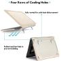 ProCase MacBook Pro 16 Case 2019 A2141 with Touch Bar & Touch ID, Heavy Duty Slim Hard Shell Dual Layer Protective Cover with Fold Kickstand for MacBook Pro 16 Inch 2019 Release -Khaki