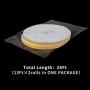 fowong White Door Weather Stripping 26 Feet, 1/2 Inch Wide X 1/4 Inch Thick, High Density Foam Tape Roll Neoprene Rubber Adhesive Weatherstrip Door Seal, Window Insulation, 2 Rolls X 13 Ft Each