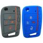 2x Coolbestda Rubber Folding 4B Key Fob Cover Glove Protector Case Accessory for 2020 2019 2018 2017 VW Golf Alltrack Sportwagen GTI Tiguan Atlas POLO Skoda Octavia (Push Start Car NOT FIT) 2x Coolbestda Rubber Folding 4B Key Fob Cover Glove Protector Case Accessory for 2020 2019 2018 2017 VW Golf Alltrack Sportwagen GTI Tiguan Atlas POLO Skoda Octavia (Push Start Car NOT FIT)