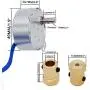Twidec/ 3Pcs Synchronous Turntable Motor Electric Motor 5-6RPM/MIN 50/60Hz 4W CCW/CW AC100~127V Synchron Motor For Cup Turner,Cuptisserie Rotator With 7mm Flexible Coupling TYC-50-5-6R-XLLB