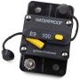 Gloaso Circuit Breaker 100 Amp Waterproof Surface-Mount Trolling with Manual Reset Heavy Duty Breakers 12V - 48V DC 100A