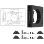 Spindle Motor Holder, CNC Motor Bracket 52/65/71mm Aluminum Shaft Spindle Motor Mount Kit for CNC Router Engraving Machine (65mm)