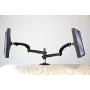 Ergotech Single Freedom Arm, Includes Single Aluminum Articulating Arm, 8.4-17.8 lbs. Weight Capacity, Suitable for Monitors up to 27 inches, VESA Compatible 75×75, 100×100, Silver