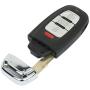 cciyu X 1 Flip Key Fob with Key Blade 4 buttons Replacement for 09 10 11 12 13 14 15 16 for A udi A1 A3 Quattro A4 A5 Series with FCC IYZFBSB802