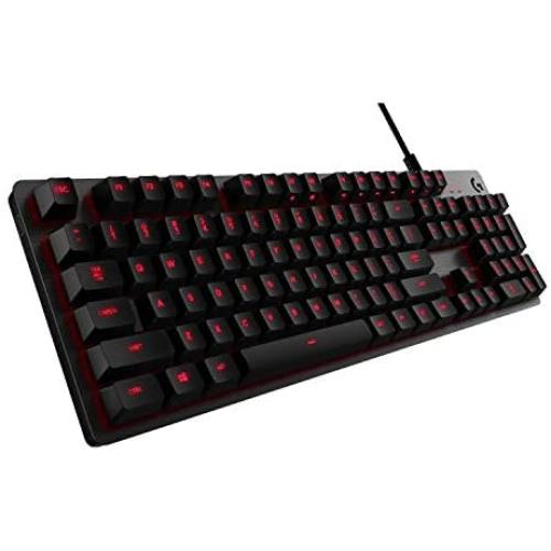 Logitech G413 Backlit Mechanical Gaming Keyboard with USB Passthrough – Carbon