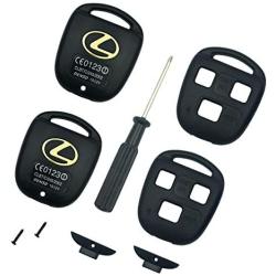 Not Needed for Cutting-Key Shell Replacement for Lexus ES300 ES330 GS300 GS400 GS430 GX470 IS300 LS400 LS430 LX470 RX300 RX330 RX350 RX400h RX450h SC430 Key Fob Cover with Screwdriver (Pack 2)