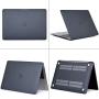 Applefuns Hard Shell Case Compatible with 2020 2019 2018 MacBook Air 13 inch M1 A2337 A2179 A1932 with Retina Display Touch ID + Keyboard Skin Cover + Screen Protector,Black