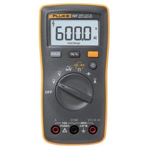 Fluke 107 AC/DC Current Handheld Digital Multimeter by Fluke, Gray