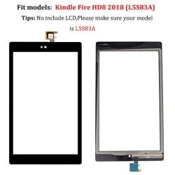 Original Quality Screen Replacement for Amazon Kindle Fire HD8 HD 8 8th Gen 2018 L5S83A, 8Inch Touch Screen Digitizer + Full Repair Kit