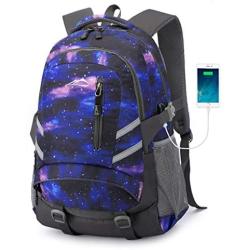 Backpack Bookbag for College School Business Travel Hiking Fit Laptop Up to 15.6 Inch (Galaxy C)