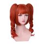 Honcloud Short Bob Wigs with Two Ponytails Air Bang Lolita Cute Cosplay wig Party Hair (orange£