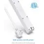 BESTEK 6-Outlet 6 Feet Extension Cord Power Strip 15A 1875W Surge Protector Desktop Charging Station, 200Joules, Right Angle Flat Plug, Ultra-Compact Wide Spaced Multi Outlets Plugs Sockets, White