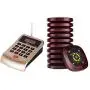Grass V8801 Wireless Calling System Pager Restaurant System Long Range Small Size Two Way Charge Support 998 Channel with 10 Coaster Pagers