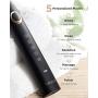 Fairywill Electric Toothbrush for Adults and Kids Accepted by American Dental Association, 8 Dupont Brush Heads & Travel Case 5 Modes Rechargeable Whitening Power Sonic Toothbrush Smart Timer Black