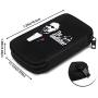 Hxuedan The Godfather The Data Cable Storage Bag is A Portable and Independent Design SuitableVFor Travelers to Place The Data Cable, Earphone and Electronic Product Data Cable Storage Bag