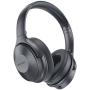 Mpow Active Noise Cancelling Headphones, 45Hrs Playtime Bluetooth Headphones with Microphone, Quick Charge, Deep Bass, Wired Wireless Headset for Kids, Adults, TV, Online Class, Office，Grey