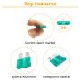 KUFUNG 100PCS 30Amp Car Fuses, Standard Automotive Fuses Assortment, Auto Blade Fuse for Car, Truck, Boat, Marine, RV, SUV, Trike, Vehicles Audio Reset System (30A)