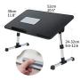 8AMTECH Laptop Stand for Desk, Ajustable Laptop Table with Foldable Legs Notebook Computer Desk for Laptop Reading and Writing Lap Tray for Eating in Bed Sofa Couch Floor (Black, Medium)