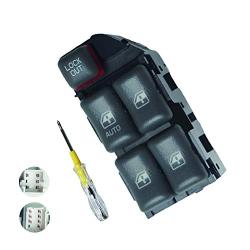Beneges Master Power Window Switch Compatible with 1997-2003 Grand Prix, 1995-2005 Sunfire, 2000-2005 Cavalier 4 Door Sedan Control Switch 19208647