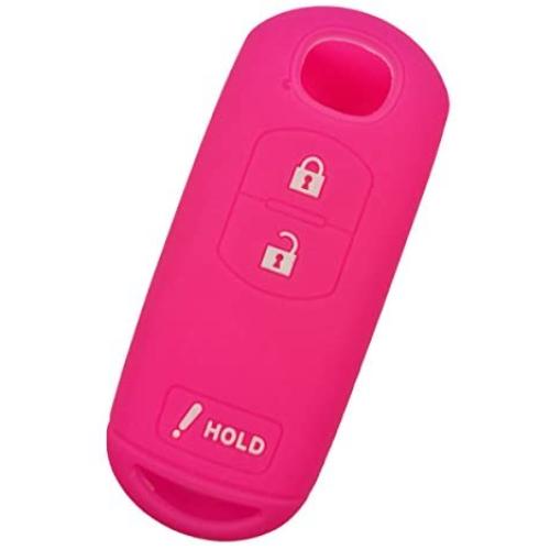 Alegender Silicone Smart Key Cover Case Jacket Protector Holder for Mazda 3 CX3 CX5 CX7 CX9 SPEED3 3 Buttons Smart Key Fob Remote