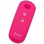 Alegender Qty(2) Silicone Smart Key Cover Case Jacket Protector Holder for Mazda 3 CX3 CX5 CX7 CX9 SPEED3 3 Buttons Smart Key Fob Remote Black Rose