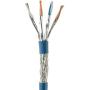 InstallerParts Ethernet Cable CAT6 Cable Shielded (SSTP/SFTP) Booted 0.5 FT - Blue - Professional Series - 10Gigabit/Sec Network/High Speed Internet Cable, 550MHZ