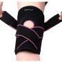 Greententljs Pair of Knee Brace Holder with Side Stabilizers - Adjustable Strap Breathable Knee Brace Patella Gel Pads for Knee Support (2Pcs Pink)