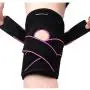 Greententljs Pair of Knee Brace Holder with Side Stabilizers - Adjustable Strap Breathable Knee Brace Patella Gel Pads for Knee Support (2Pcs Pink)