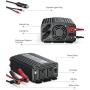 BESTEK 500W Power Inverter DC 12V to 110V AC Converter with 4.8A Dual USB Car Charger ETL Listed (Grey)