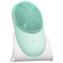 3 in 1 Sonic Facial Cleansing Brush((9 Adjustable Speeds), Silicone Face brush with Heated Massage Helps Open pores&Import Essence, USB Rechargeble Face Scrubber Brush for Deep Cleanning, Exfoliating