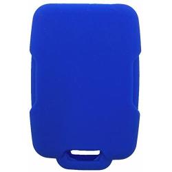 Ezzy Auto Blue Silicone Rubber Key Fob Case Key Cover Keyless Remote Jacket Skin Protector fit for Silverado Colorado GMC Sierra Yukon Cadillac