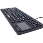SolidTek Keyboard with Touchpad - Industrial IP68 Waterproof Rugged Silicone KBIKB107