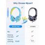 Kids Headphones with Microphone 2 Pack, Mpow CH8 Wired On Ear Headphones for Kids with 91dB Volume Limit, Online Schooling Headsets with Sharing Splitter for Boys Girls Children School Travel
