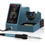 HANMATEK Durable Soldering Station,392℉-896℉ Smart Temperature Control 6 Seconds Rapid Heating Safety Certified Soldering Iron Station Soldering kit with Solder Bracket,Heat- Resistant Sponge SD1