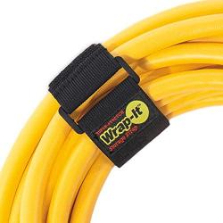 Super-Stretch Wrap-It Storage Straps (Assorted 12 Pack) - Elastic Hook and Loop Cinch Straps - Extension Cord Organizer, Hose, Rope and Cable Strap, Cord Wrap, Cord Keeper, Garage and RV Organization