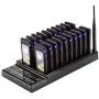 20 Channels Wireless Calling System Restaurant Guest Paging System Restaurant Call Coaster Pagers/Guest Waiting Pager/Wireless Paging System with Charging Dock and Transmitter