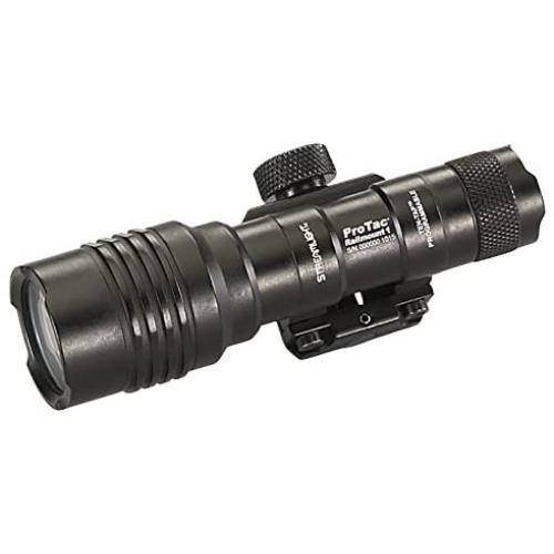 Streamlight 88058 ProTac Rail Mount 1 350 Lumen Professional Tactical Flashlight with High/Low/Strobe use 1x CR123A, 1x AA or 1x AA Li-iON Batteries - 350 Lumens , Black , 1L
