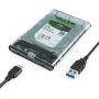 WAVLINK USB 3.0 to SATA External Hard Drive Enclosure for 2.5 inch 5mm/7mm/9.5mm SATA I/II/III HDD SSD Support UASP Function, Max 4TB Tool-Free Design