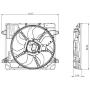 TYC 624080 Cooling Fan