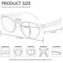 Blue Light Blocking Reading Glasses for Women Men, Fashion Computer Glasses-1.0