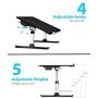 Laptop Bed Tray Table, SAIJI Adjustable Bed Desk for Laptop, Foldable Laptop Stand with Storage Drawer for Eating, Working, Writing, Gaming, Drawing (X-Large,Black)