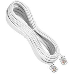 16 Feet White Telephone Extension Cord Cable Line Wire