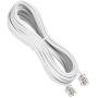 16 Feet White Telephone Extension Cord Cable Line Wire