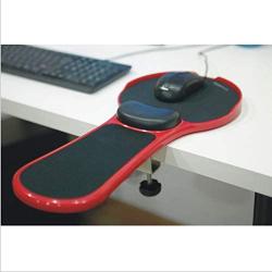 Premium Adjustable Computer Wrist Rest Armrest - Desk and Chair Dual Purpose Attachable Home&Office Computer Arm Support - Ergonomically Designed Mouse Pad Arm-stand Desk Extender (Black)