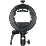 Godox S2 Speedlite S-Type Bracket Bowens Mount, for Godox V1 AD200Pro AD400Pro AD200 V860II TT685 TT600 TT350, Precise Tilt Control, Large Handle, Integrated Umbrella Mount with Pergear Diffusers