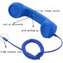 CellCase Vintage Retro 3.5mm Telephone Handset Cell Phone Receiver Mic Microphone Speaker for iPhone iPad Mobile Phones Cellphone Smartphone (Blue)