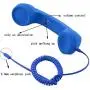 CellCase Vintage Retro 3.5mm Telephone Handset Cell Phone Receiver Mic Microphone Speaker for iPhone iPad Mobile Phones Cellphone Smartphone (Blue)