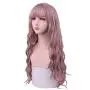 SinRain Long Curly Pink Lolita Wigs For Women Girls (2#)